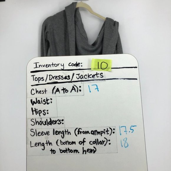 Lululemon Heathered Medium Grey / Slate Cabin Yogi Wrap Reversible, Hooded, ~M - Picture 15 of 16